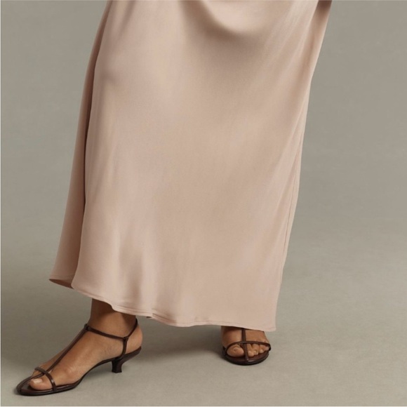 ANTHROPOLOGIE The Tilda Maxi Slip Skirt Medium Pink Size 3X - Picture 6 of 9
